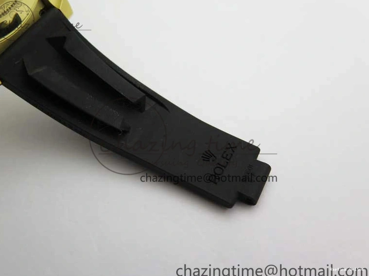 0501 Sporty Daytona 116518 KKF 1:1 Best Edition 904L Steel YG Black Dial on Rubber Strap A 2455